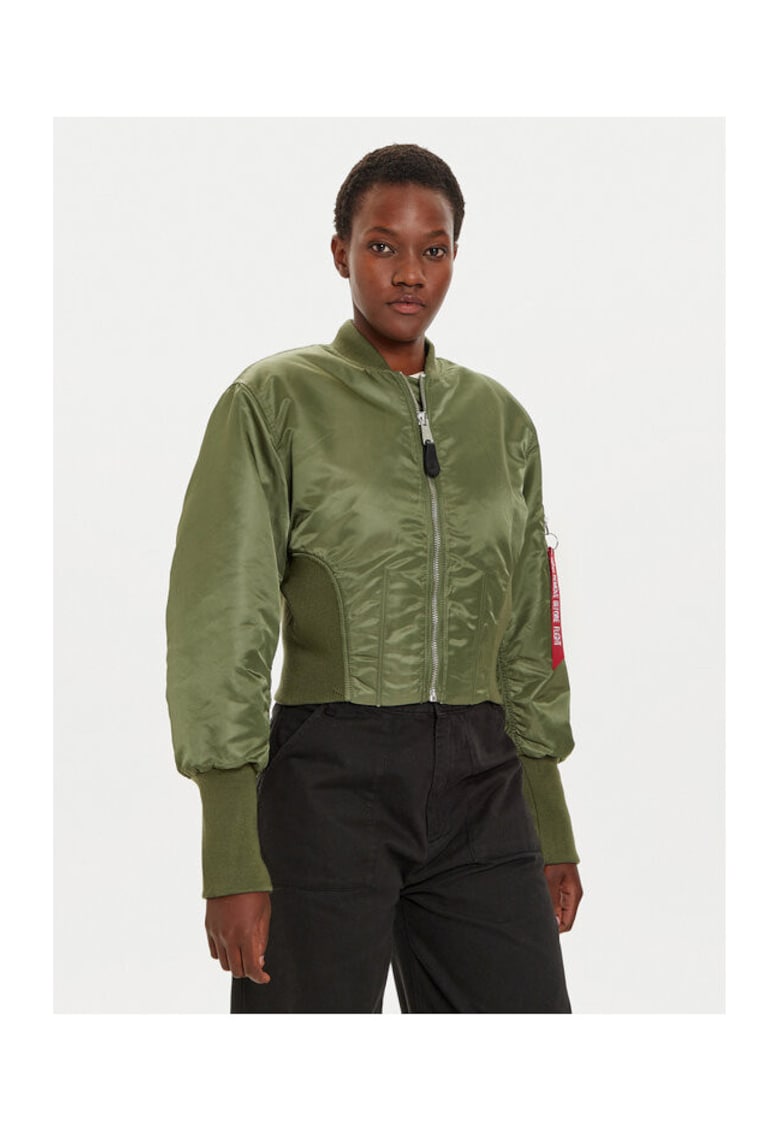 Geaca dama - 304543722 - Nylon - Verde - Verde