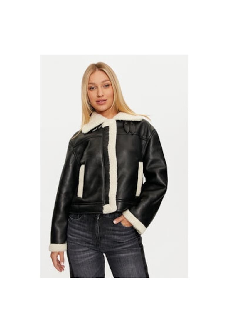 Geaca dama - 304502897 - Piele ecologica - Negru