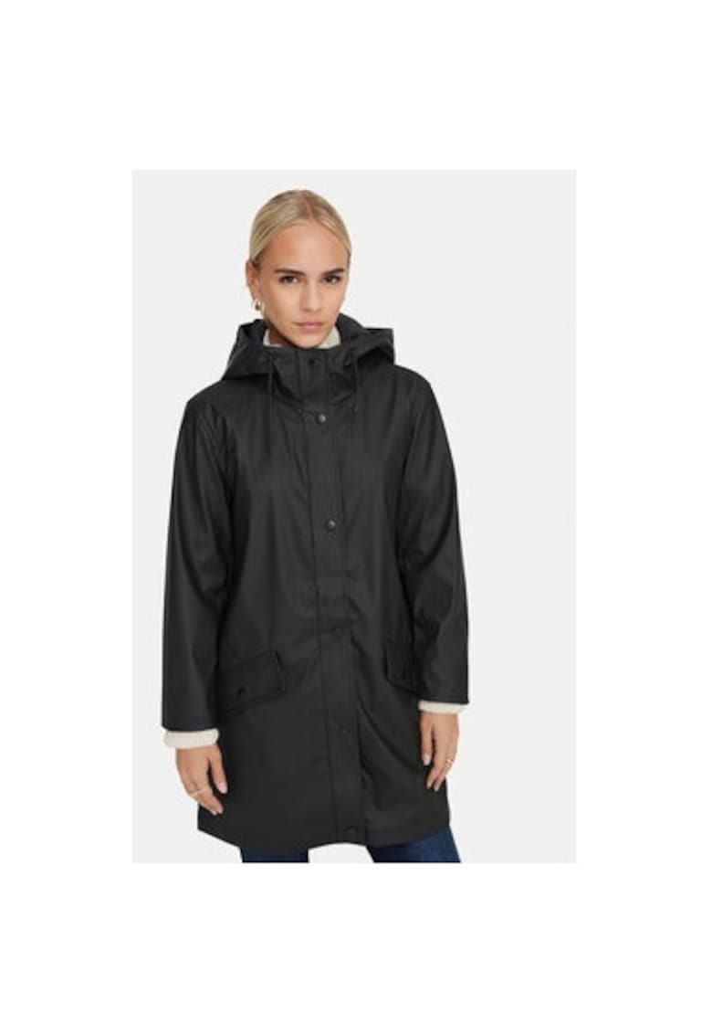 Geaca dama - 304783838 - Poliuretan - Negru - Negru