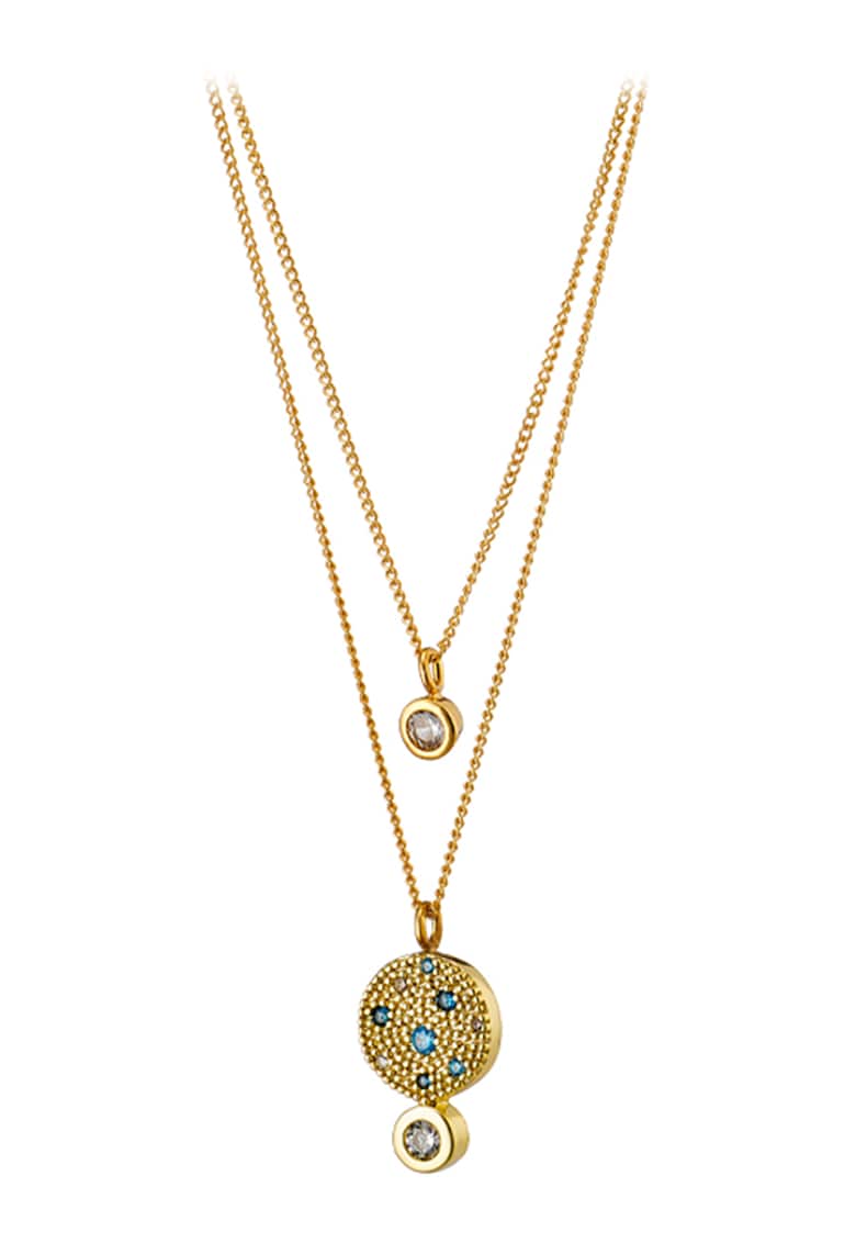 Colier placat cu aur de 18K - cu doua siraguri