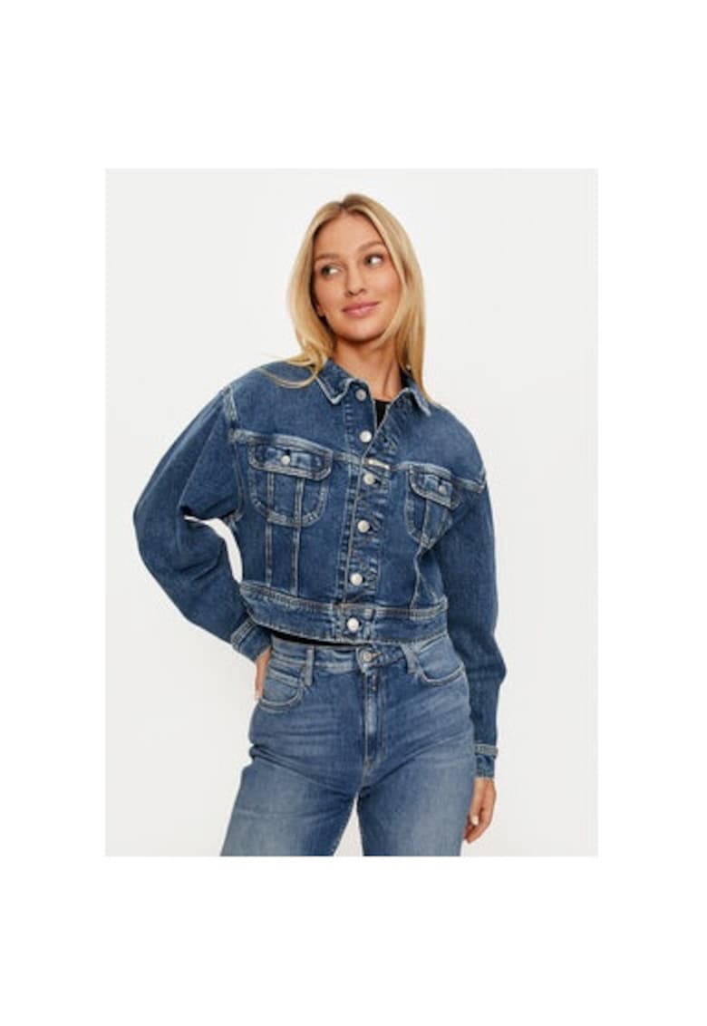 Geaca dama - 304397226 - Bumbac - Albastru