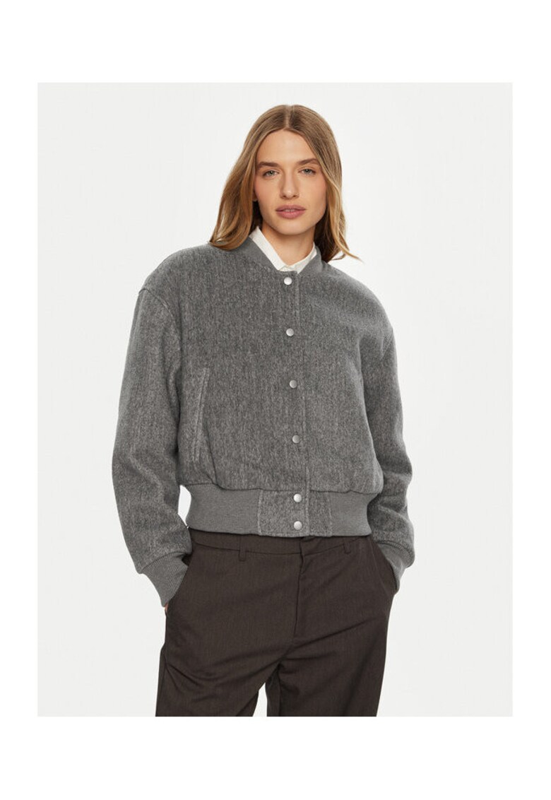 Geaca dama - 304397165 - Poliester - Gri - Gri