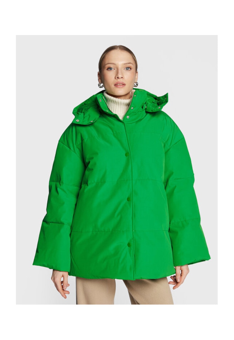 Geaca dama - 300508657 - Poliester reciclat - Verde - Verde