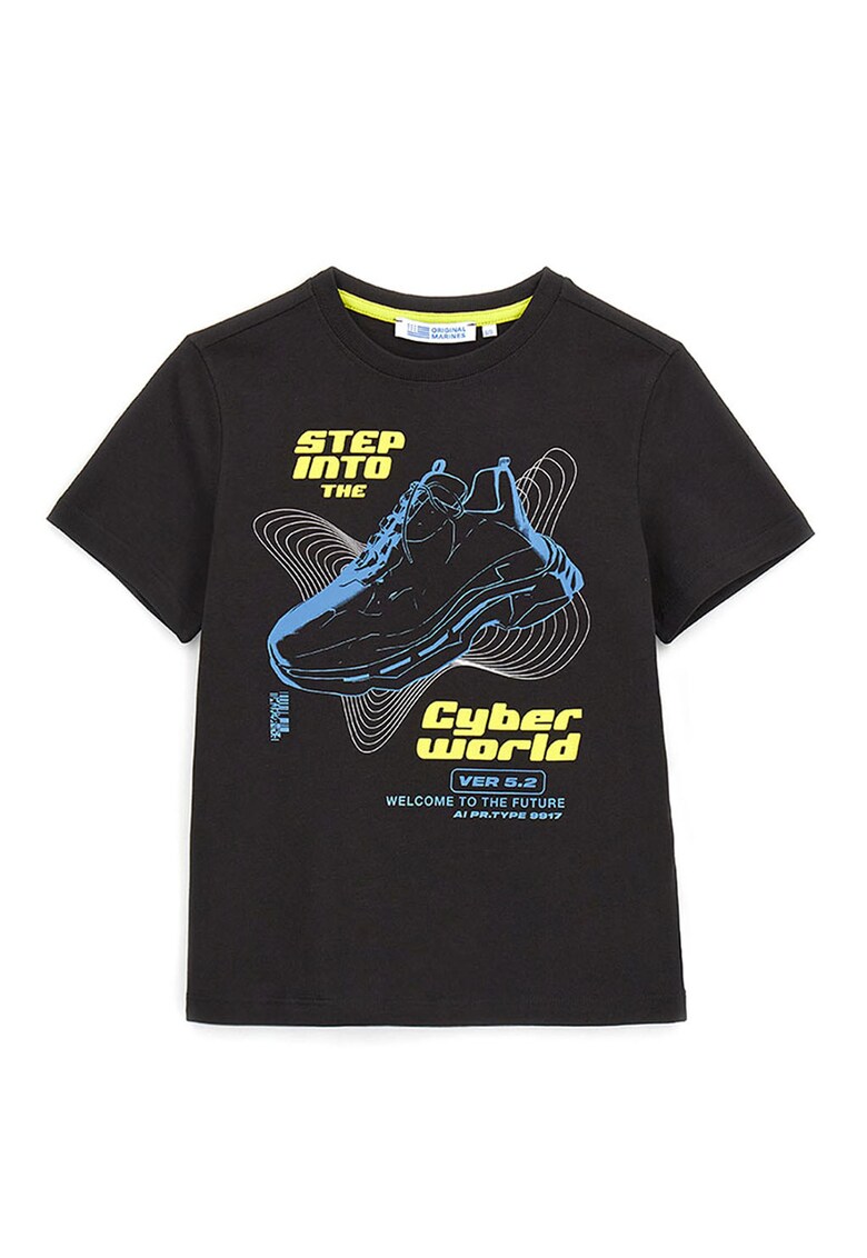 Tricou cu imprimeu grafic si text