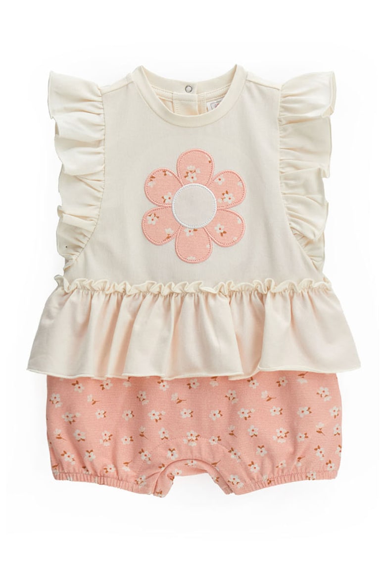 Salopeta scurta cu imprimeu si model 2in1