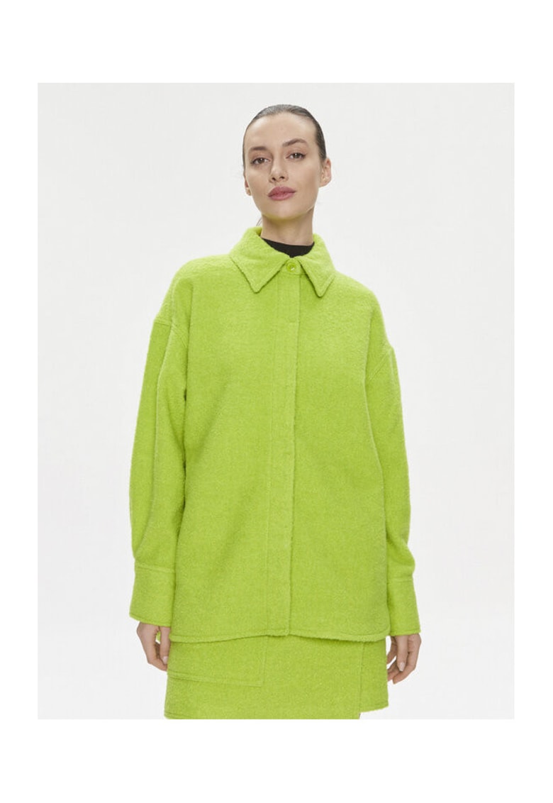 Geaca dama - 303646585 - Poliester/Lana - Verde - Verde