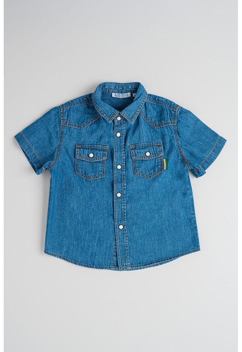 Camasa din denim cu maneci scurte