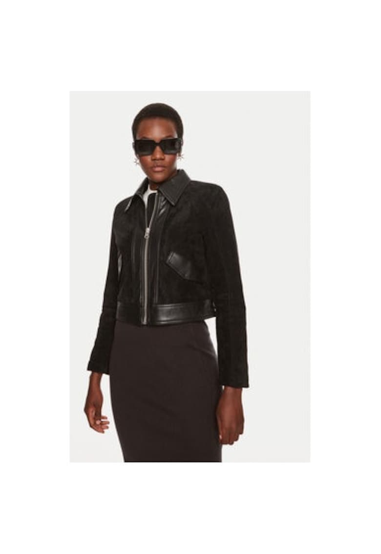 Geaca dama -  304280221 - Piele ecologica - Negru Geaca dama -  304280221 - Piele ecologica - Negru