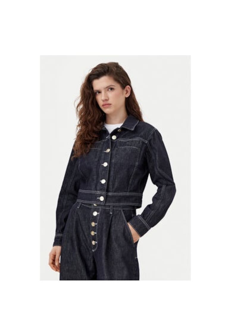 Geaca dama - 304578632 - Bumbac - Albastru