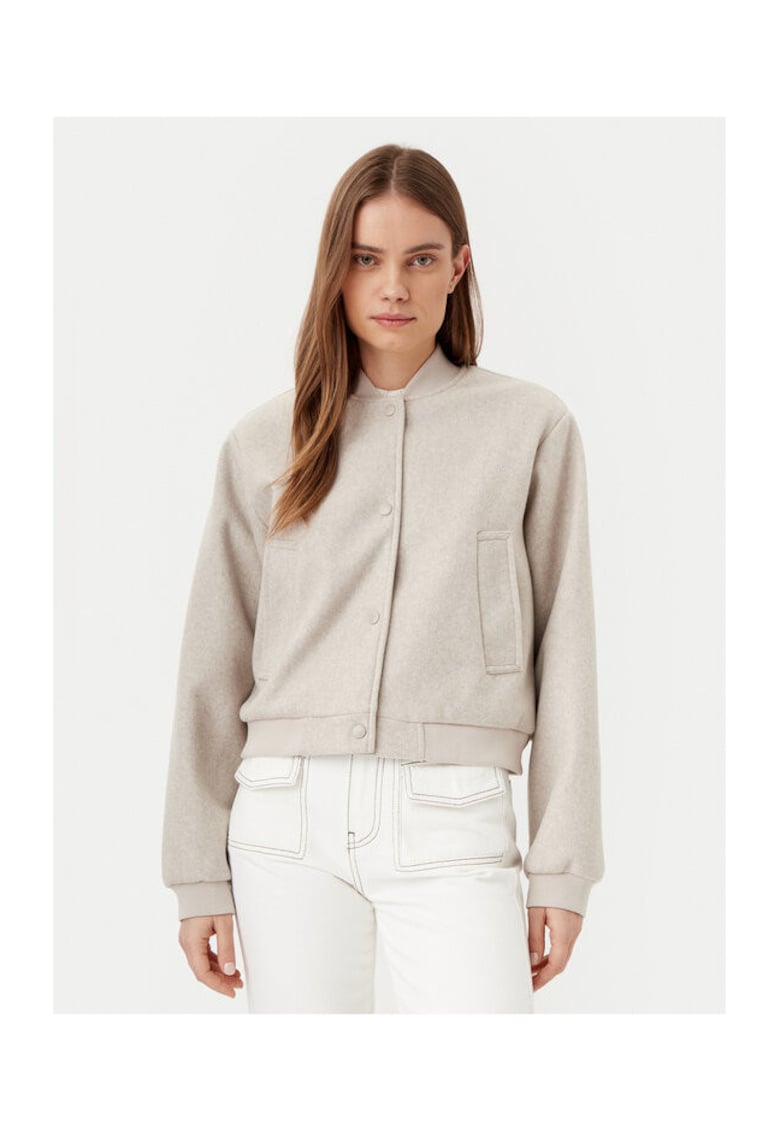 Geaca dama - 304807855 - Poliester reciclat - Bej - Bej