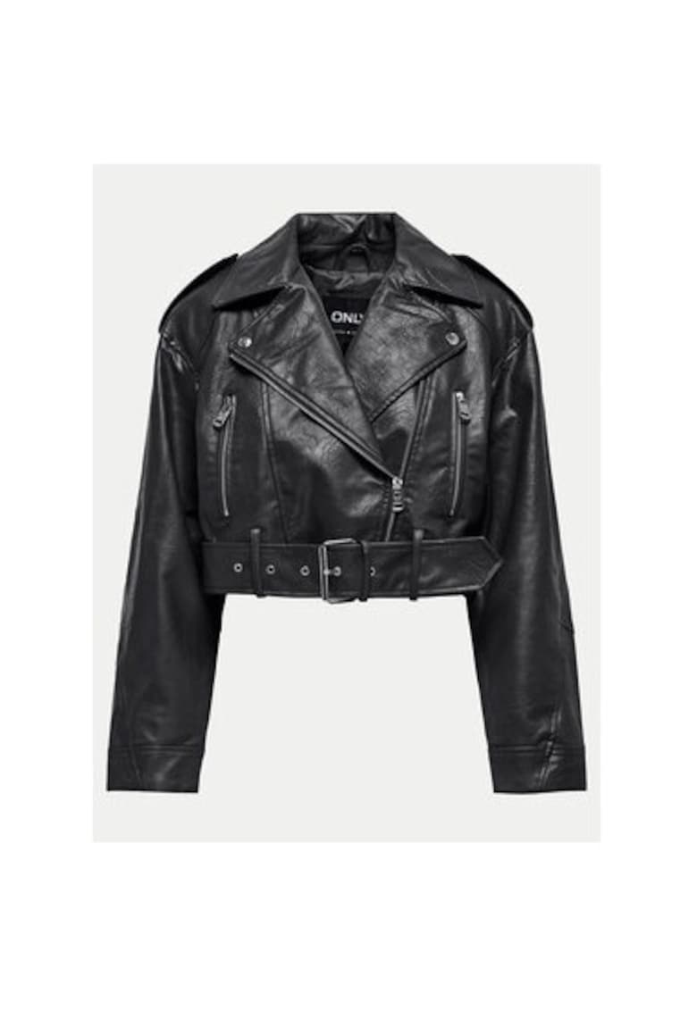 Geaca dama - 304497407 - Piele ecologica - XL INTL - Negru