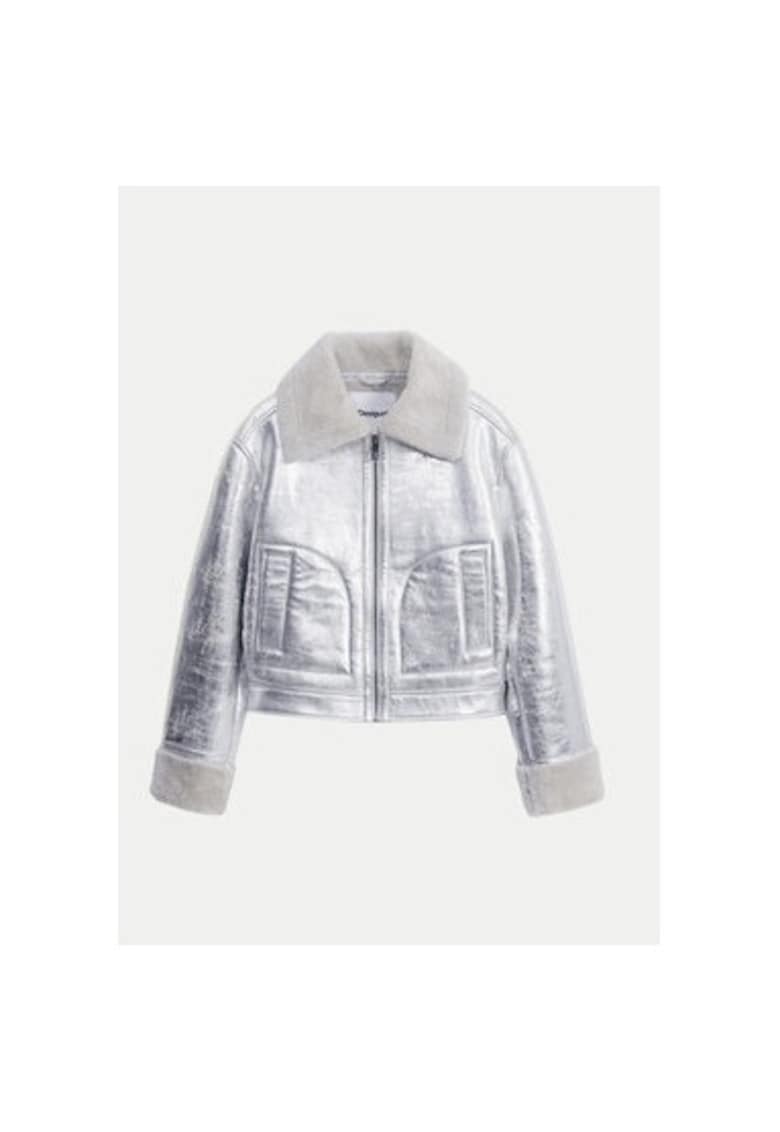 Geaca dama -  304477270 - Poliester reciclat - Argintiu