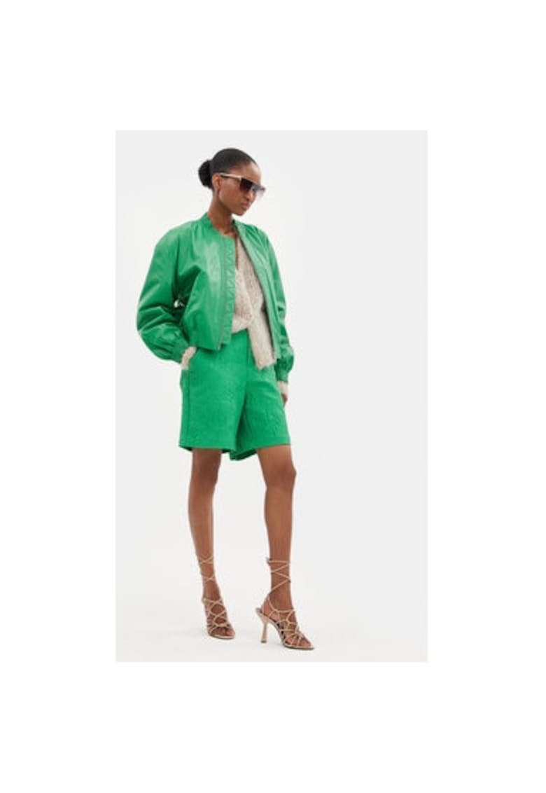 Geaca dama - 303620028 - Piele naturala - Verde