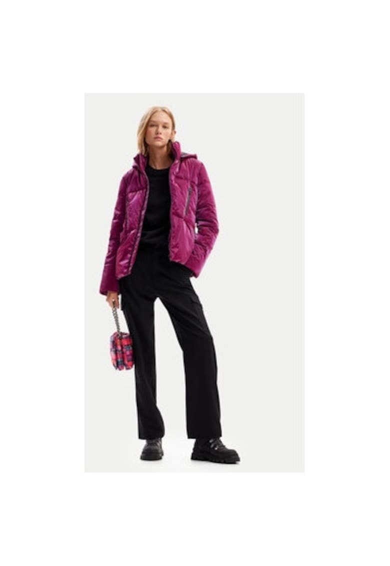 Geaca dama -  304478543 - Poliester/Poliuretan - Roz