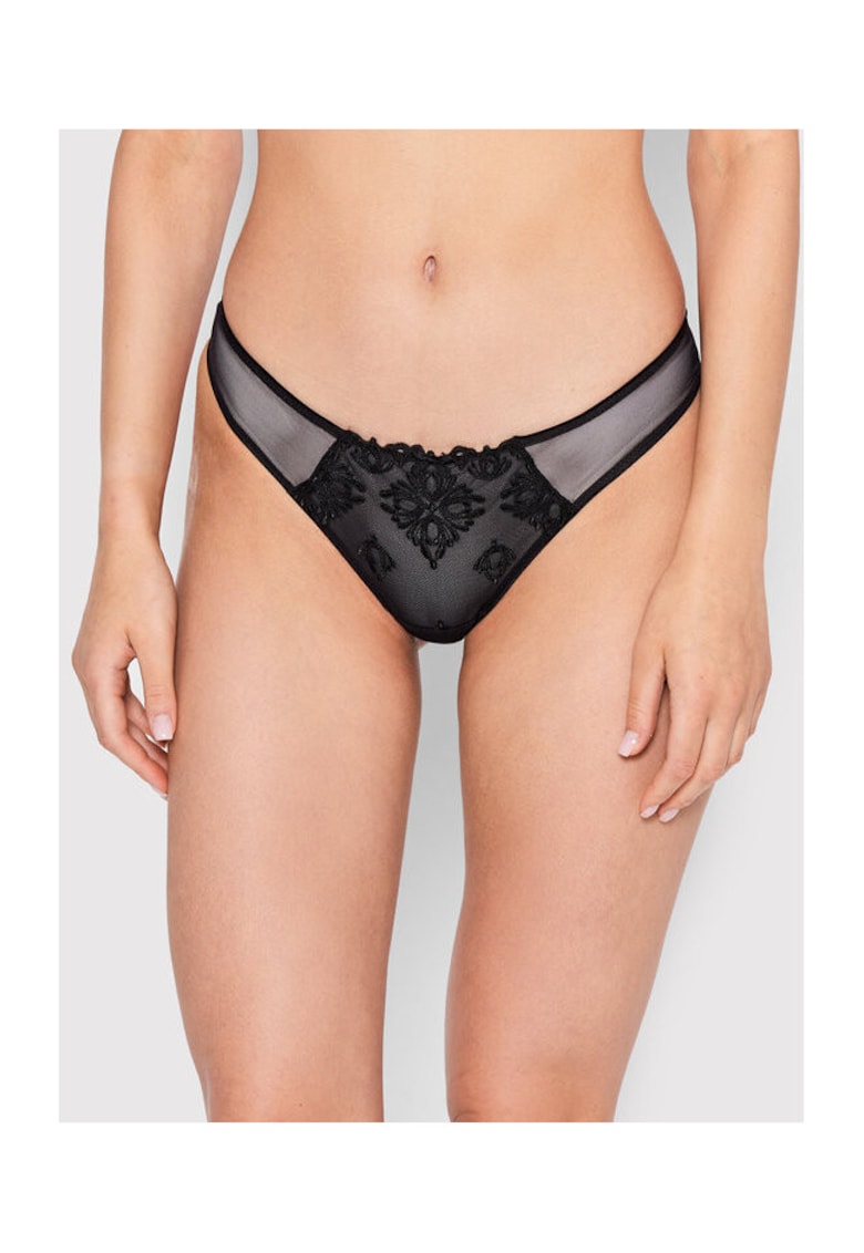 Chiloti dama - 301194248 - Poliamida - Negru - Negru