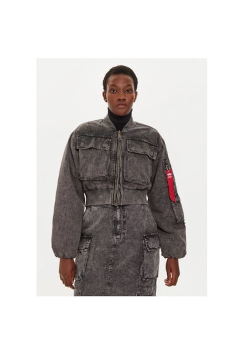 Geaca dama - 304543807 - Bumbac - Gri