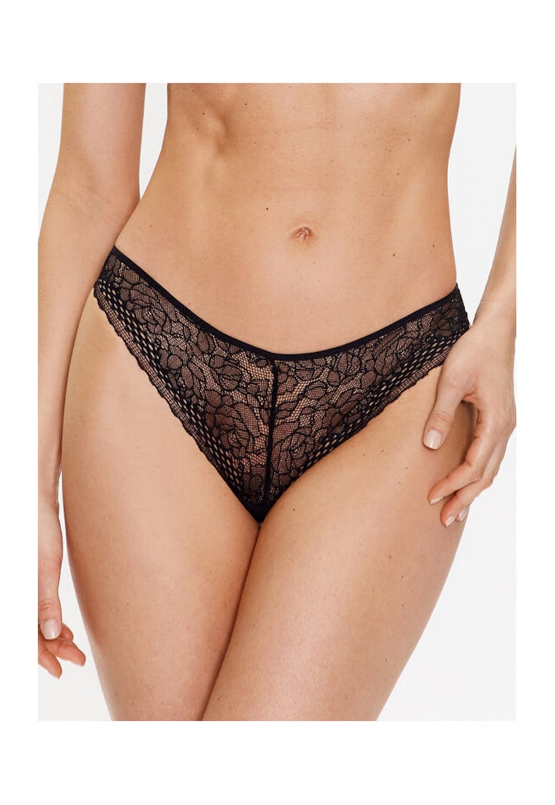 Chiloti dama - 302391264 - Poliamida - Negru - Negru