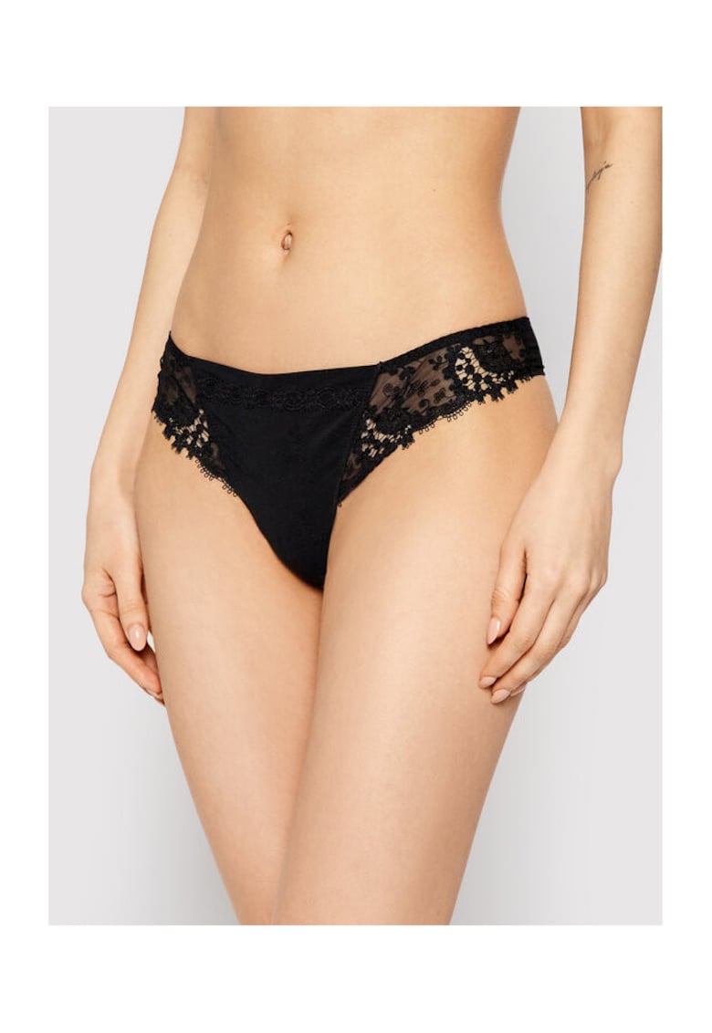 Chiloti dama - 206250780 - Poliester/Poliamida - Negru - Negru