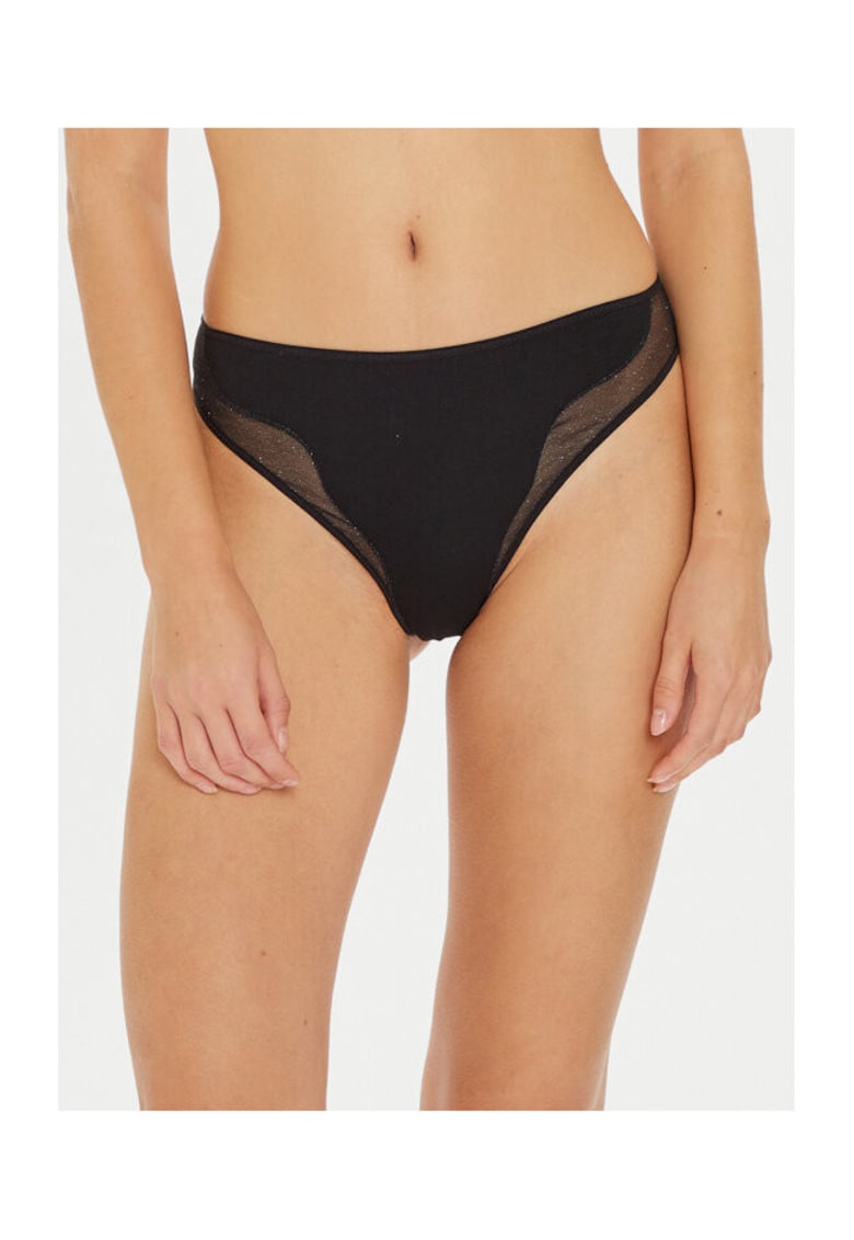 Chiloti dama - 304553653 - Viscoza/Poliester - Negru - Negru