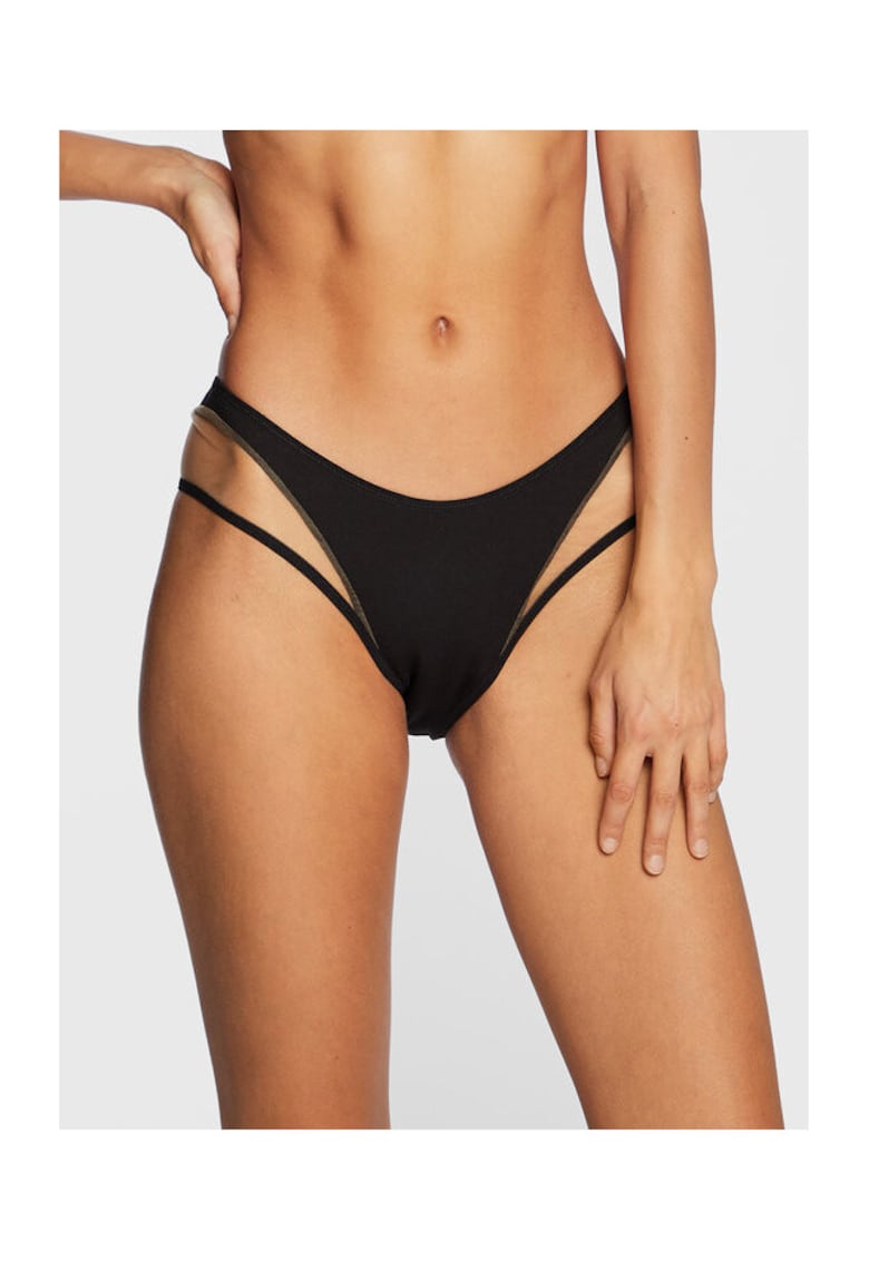 Chiloti dama - 301664932 - Viscoza/Nylon - Negru - Negru