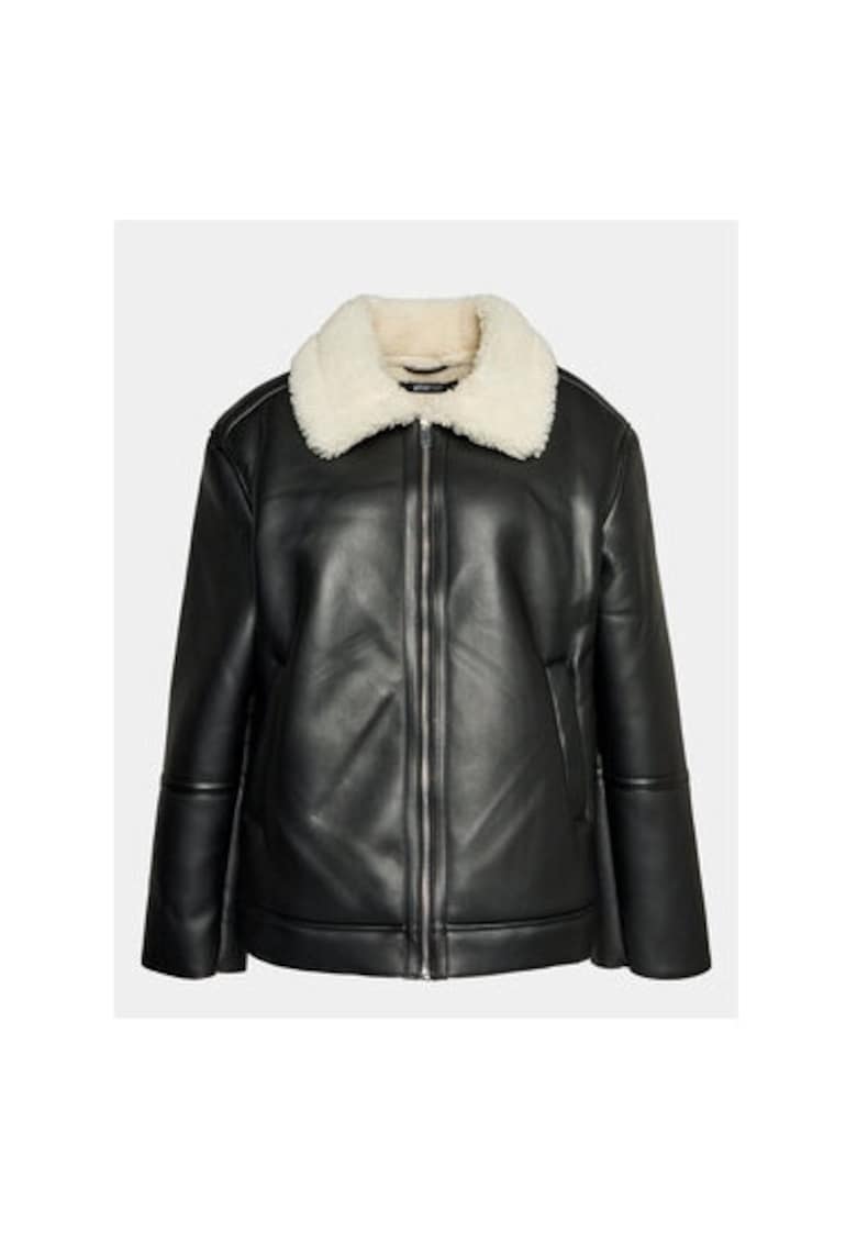 Geaca dama -  302990832 - Piele ecologica - Negru