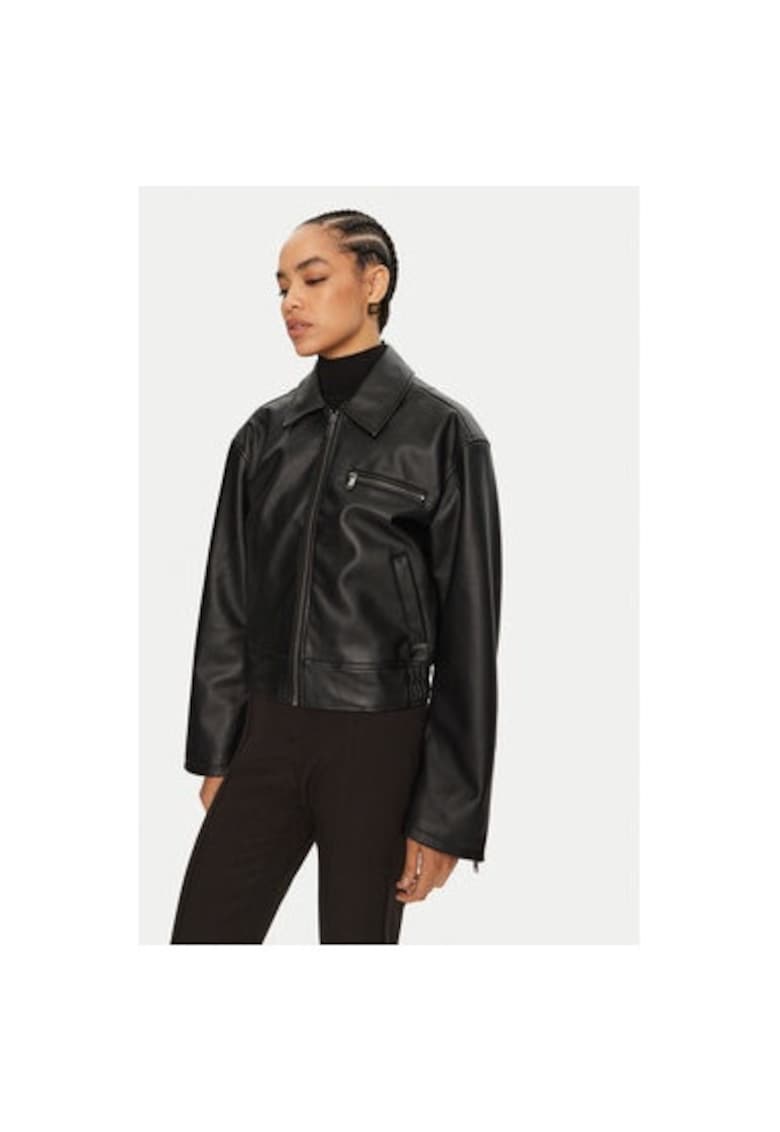 Geaca dama -  304386428 - Piele ecologica - Negru