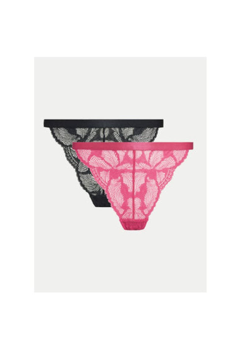 Set 2 chiloti dama -  304344626 - Poliamida/Poliester - Negru