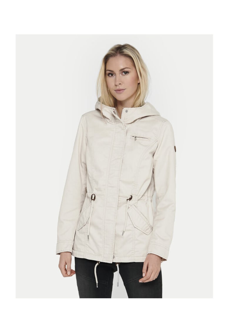 Jacheta dama - 304783661 - Poliester reciclat/Bumbac - Bej - Bej