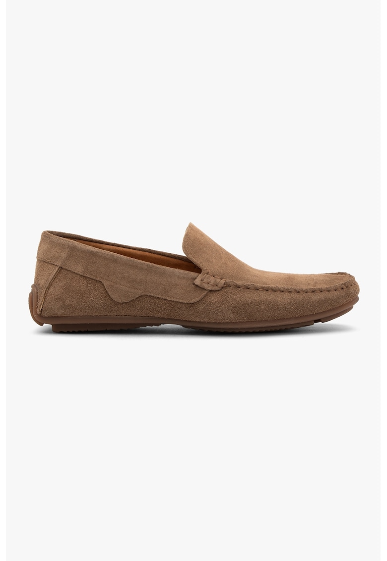 Pantofi loafer din piele cu talpa aderenta