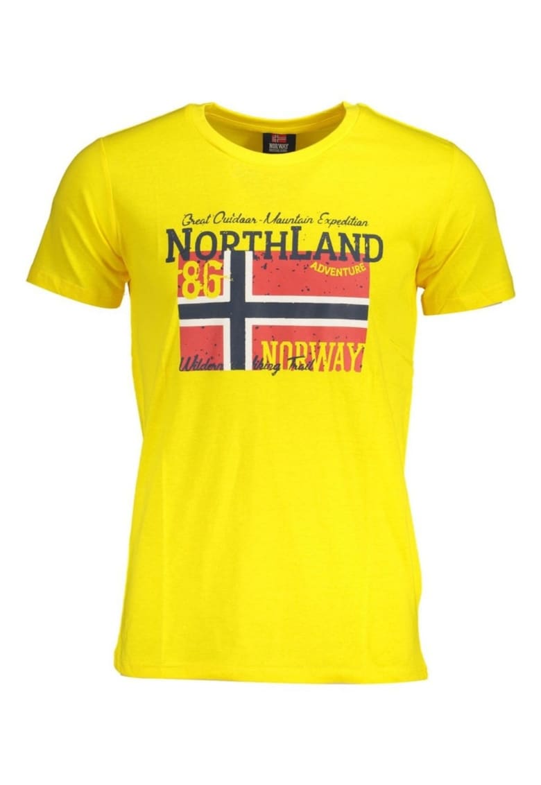 Tricou barbati - cu imprimeu cu logo - Regular fit - Albastru deschis Tricou barbati - cu imprimeu cu logo - Regular fit - Albastru deschis