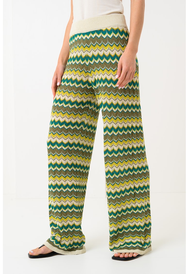 Pantaloni palazzo tricotat fin Ember