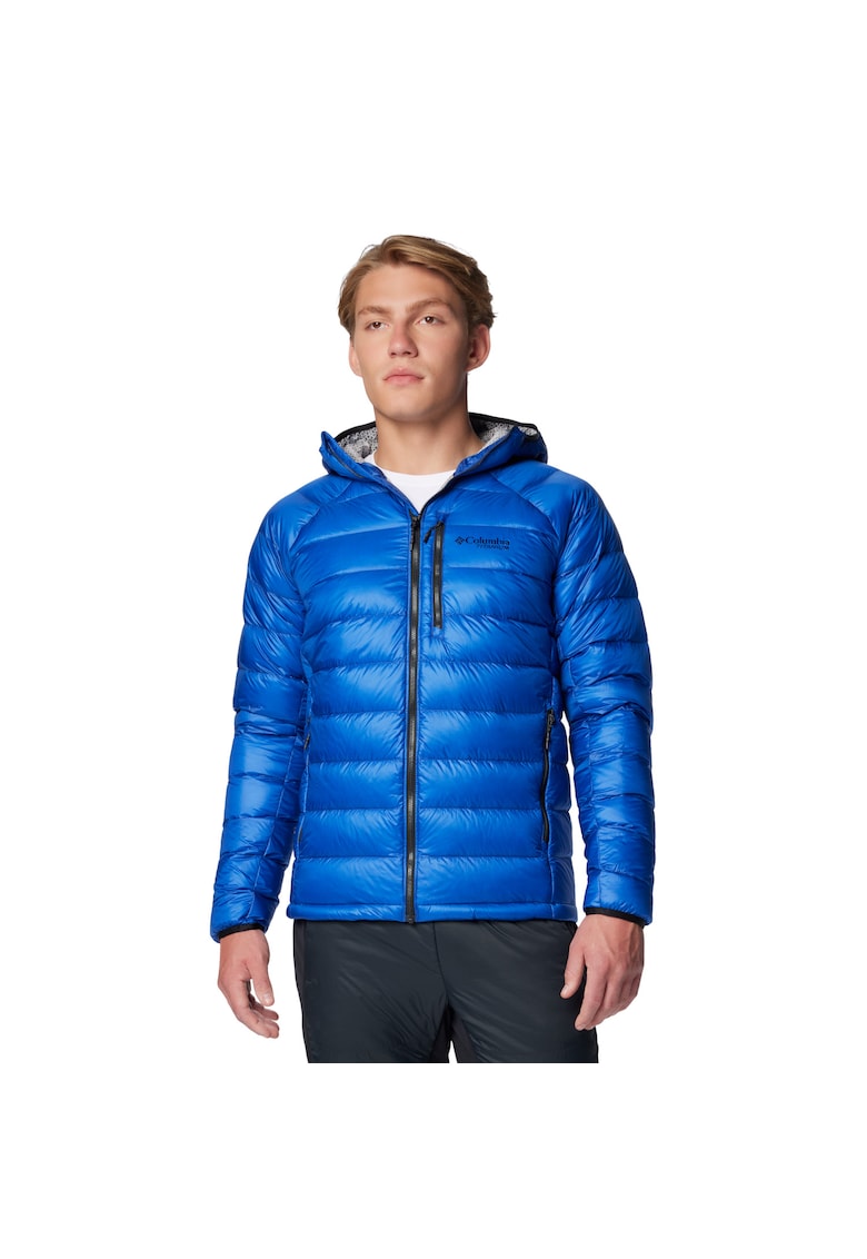 Columbia Jacheta barbati - Arctic Crest Down Hooded Jacket 208877 - Albastru