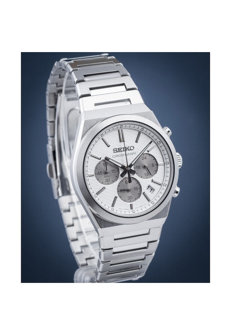 Ceas Classic Chronograph SSB451P1 - quartz - alb - inox - 10 ATM - pentru barbati