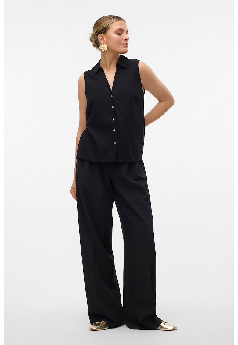 Camasa din amestec de in - fara maneci