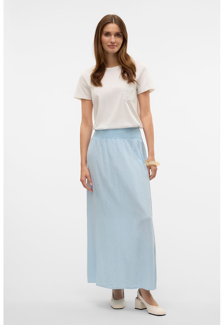 Tricou de bumbac organic cu buzunar pe piept