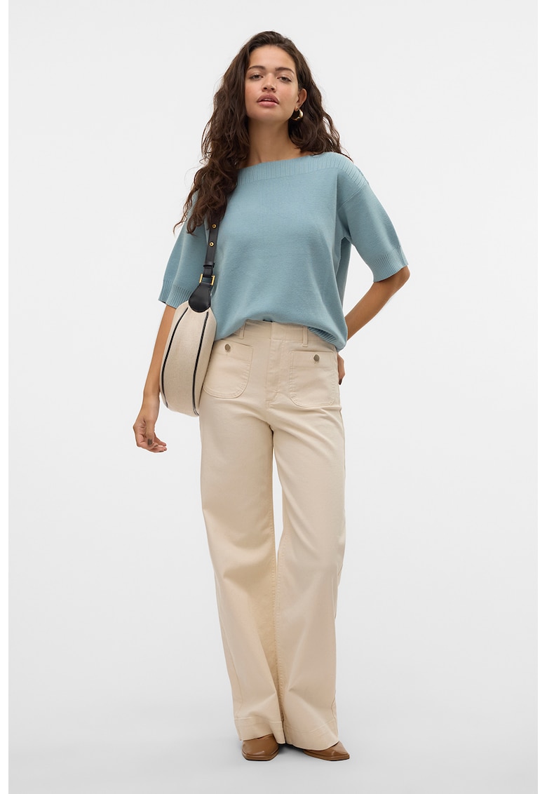 Blugi cu croiala ampla - Maro nisip