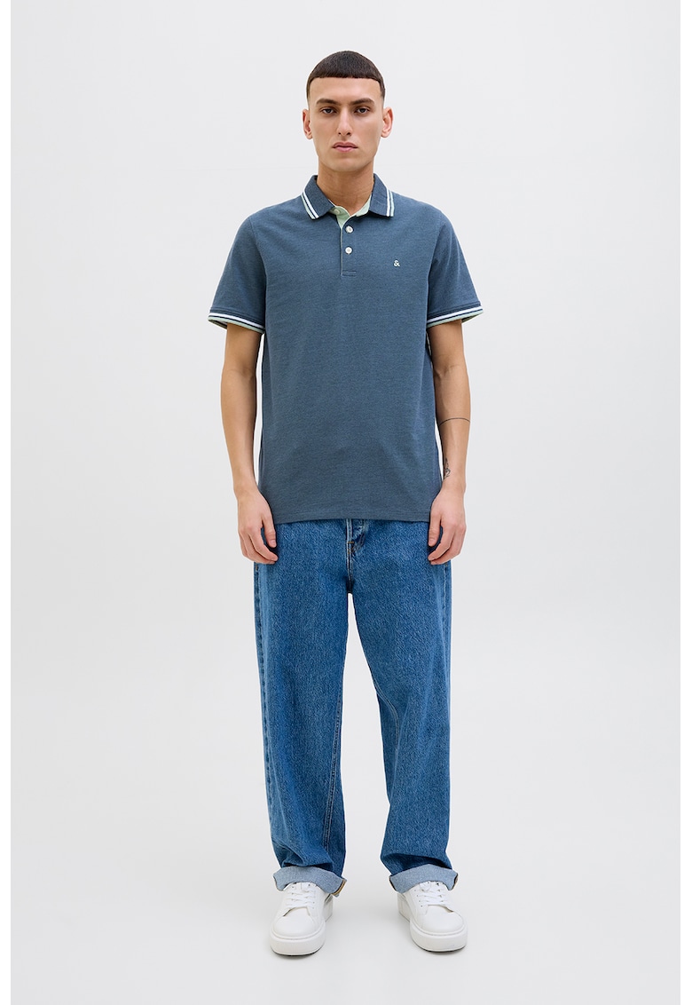 Tricou polo slim fit de bumbac organic Paulos