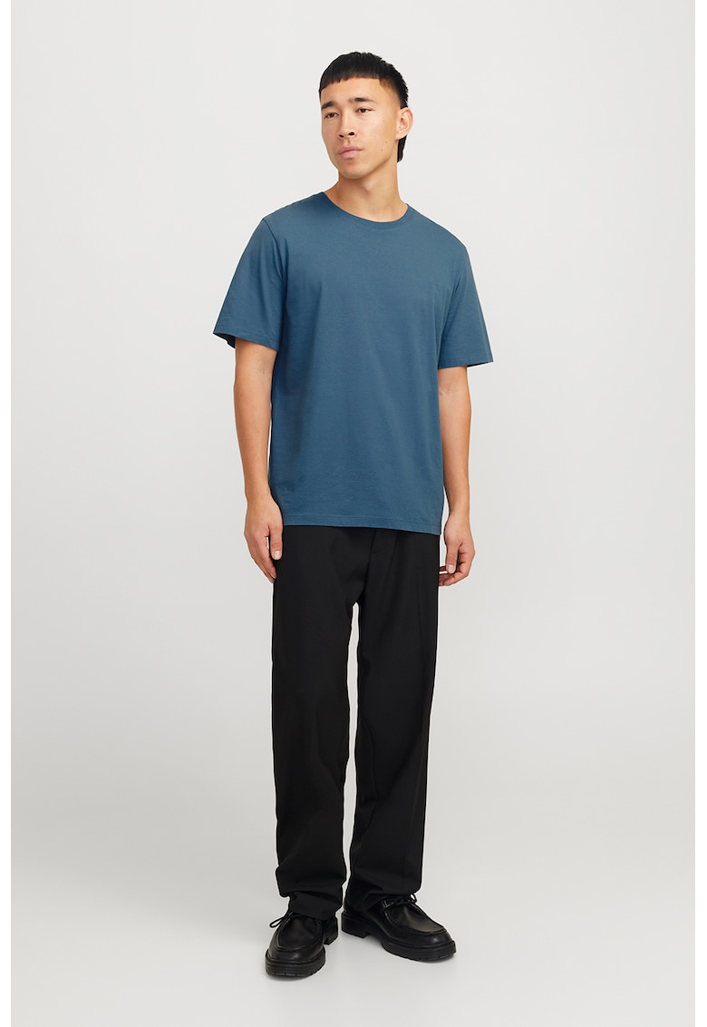 Tricou din bumbac organic cu decolteu la baza gatului