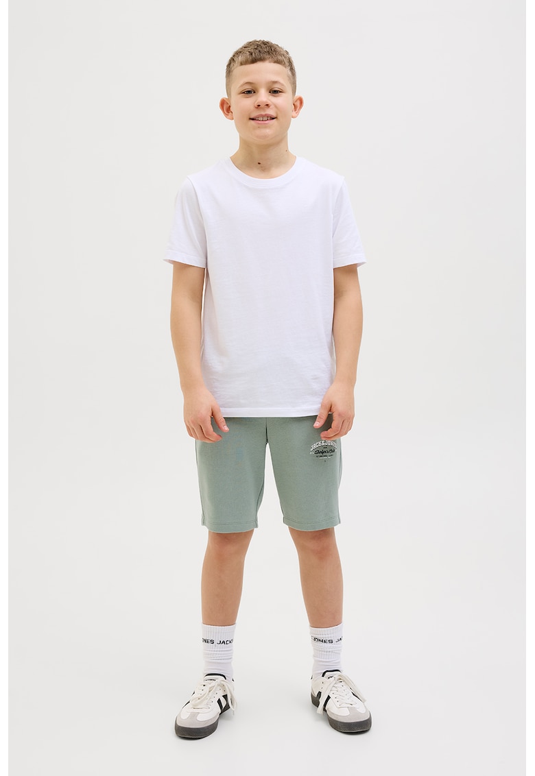 Pantaloni scurti din amestec de bumbac cu buzunare laterale