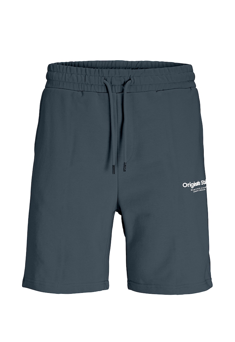 Pantaloni scurti uni cu snur de ajustare