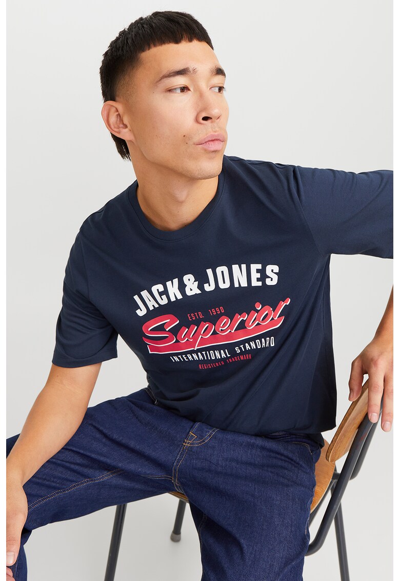 Tricou de bumbac organic cu imprimeu logo