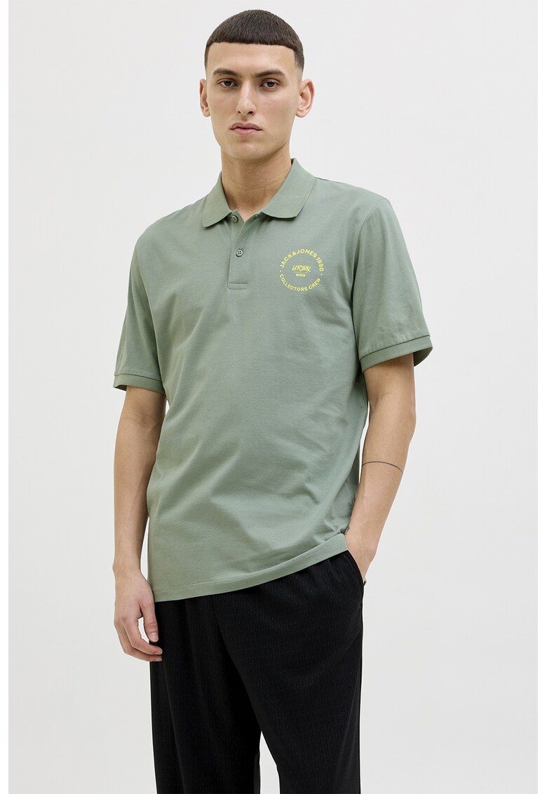 Tricou polo cu logo - Verde deschis