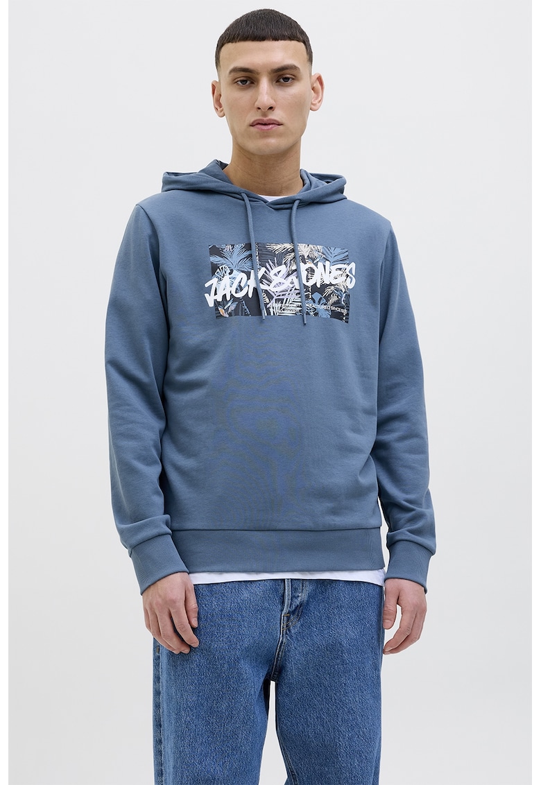 Hanorac cu imprimeu logo pe piept Hanorac cu imprimeu logo pe piept