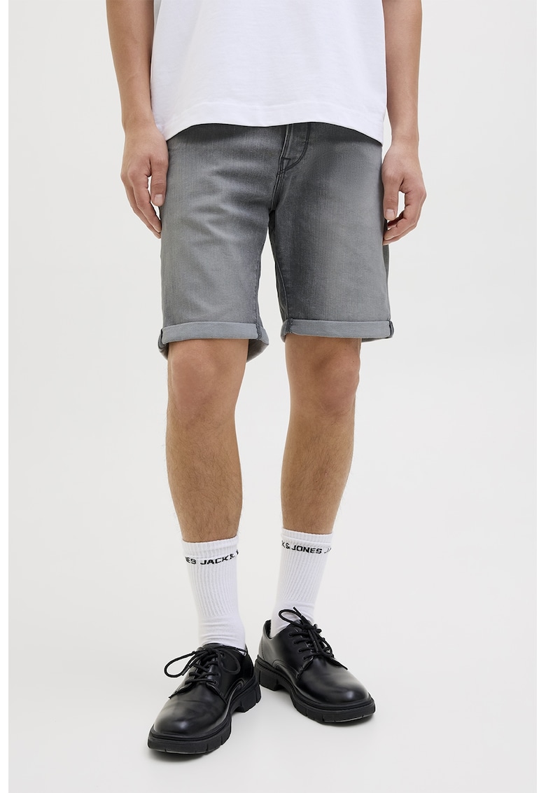 Pantaloni scurti din denim cu aspect decolorat