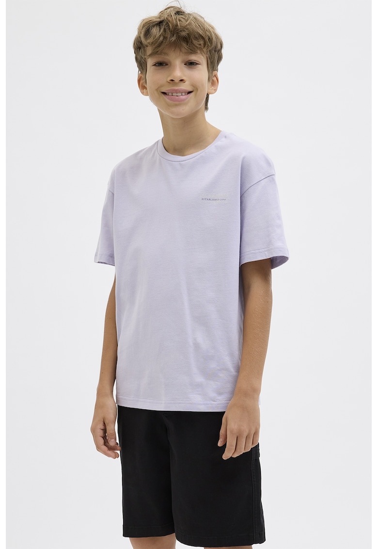 Tricou cu maneci cazute si imprimeu