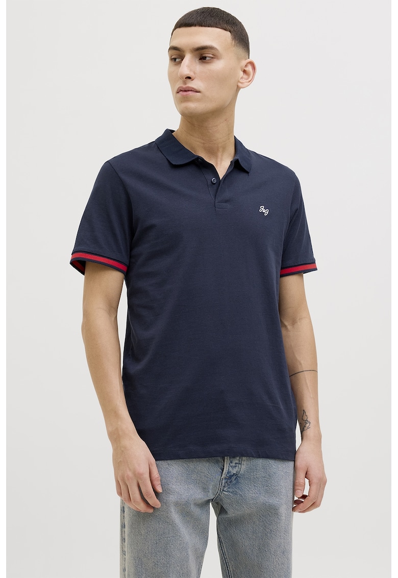 Tricou polo cu logo discret brodat
