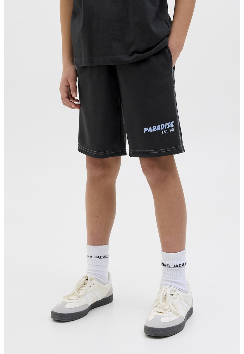 Bermude din amestec de bumbac cu buzunare laterale