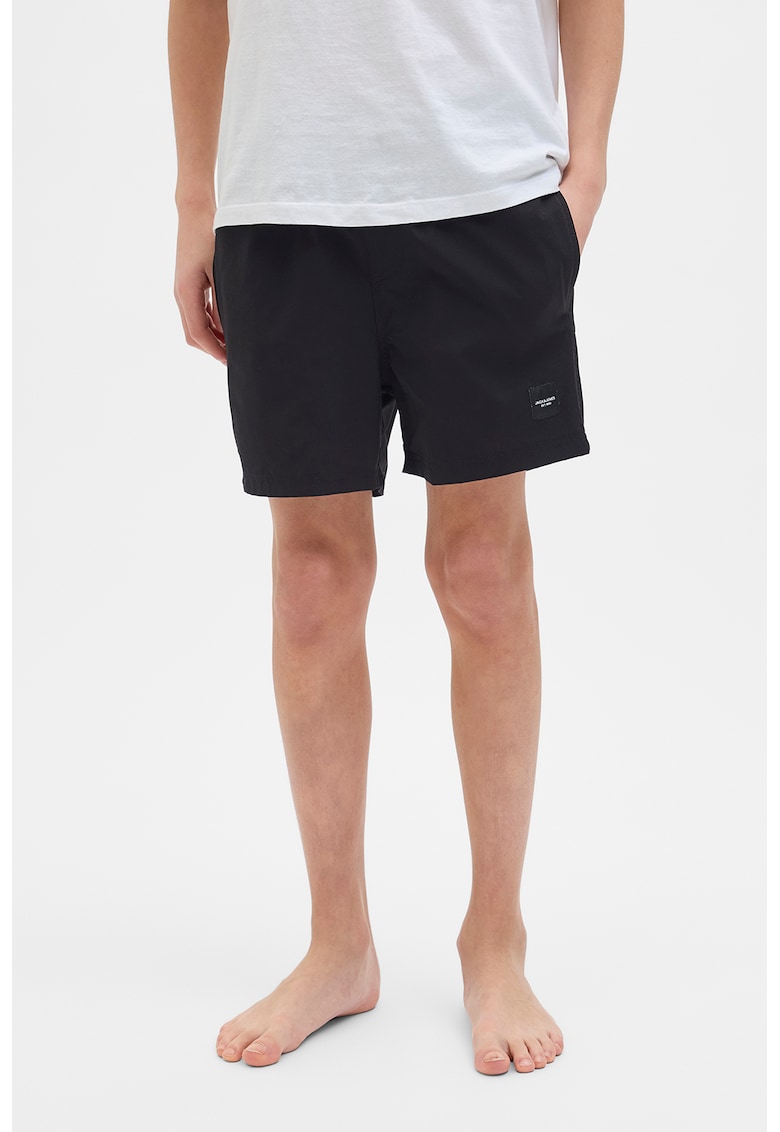 Pantaloni scurti cu snur de ajustare si banda logo in talie