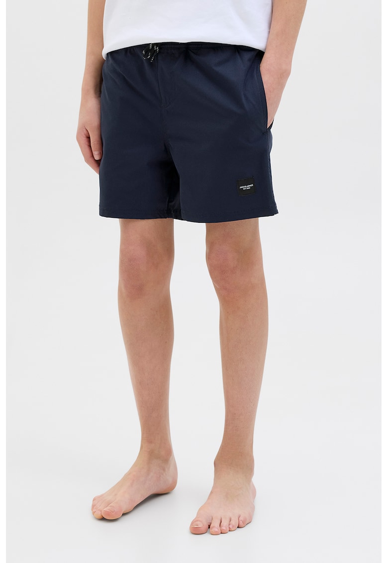 Pantaloni scurti cu snur de ajustare si banda logo in talie