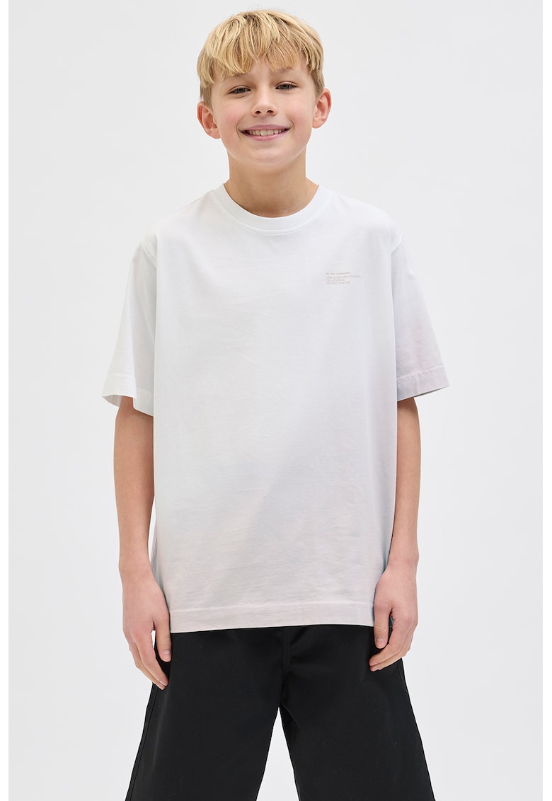 Tricou cu imprimeu text pe partea din spate